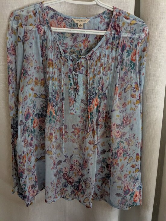 Lucky Brand Tops - M Lucky Brand Long Sleeved Tunic Blouse
